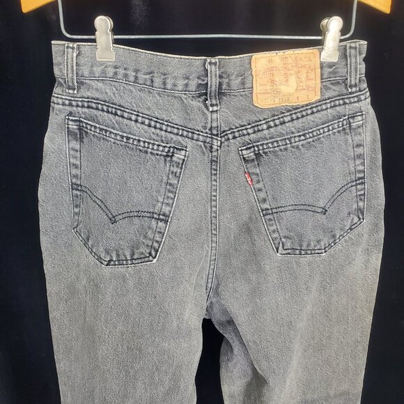 RARE 1987 Levi Strauss 17505 -1158 Faded Black Hi-Waist Mom Jeans SZ15 (31.5/29) - Picture 7 of 16